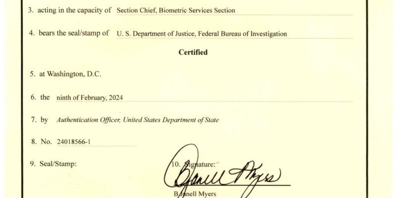 How to Get the FBI Background Check Apostille Process: Quick, Easy, only $20